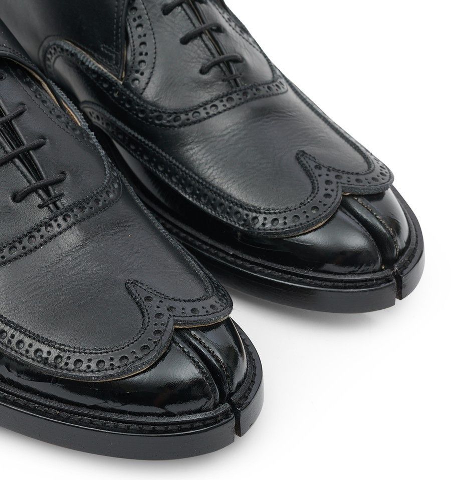 Maison Margiela o1w1db10425 Tabi Monster Buckle Lace-up Shoes in Black Size US 9 / EU 42 - 6 Thumbnail