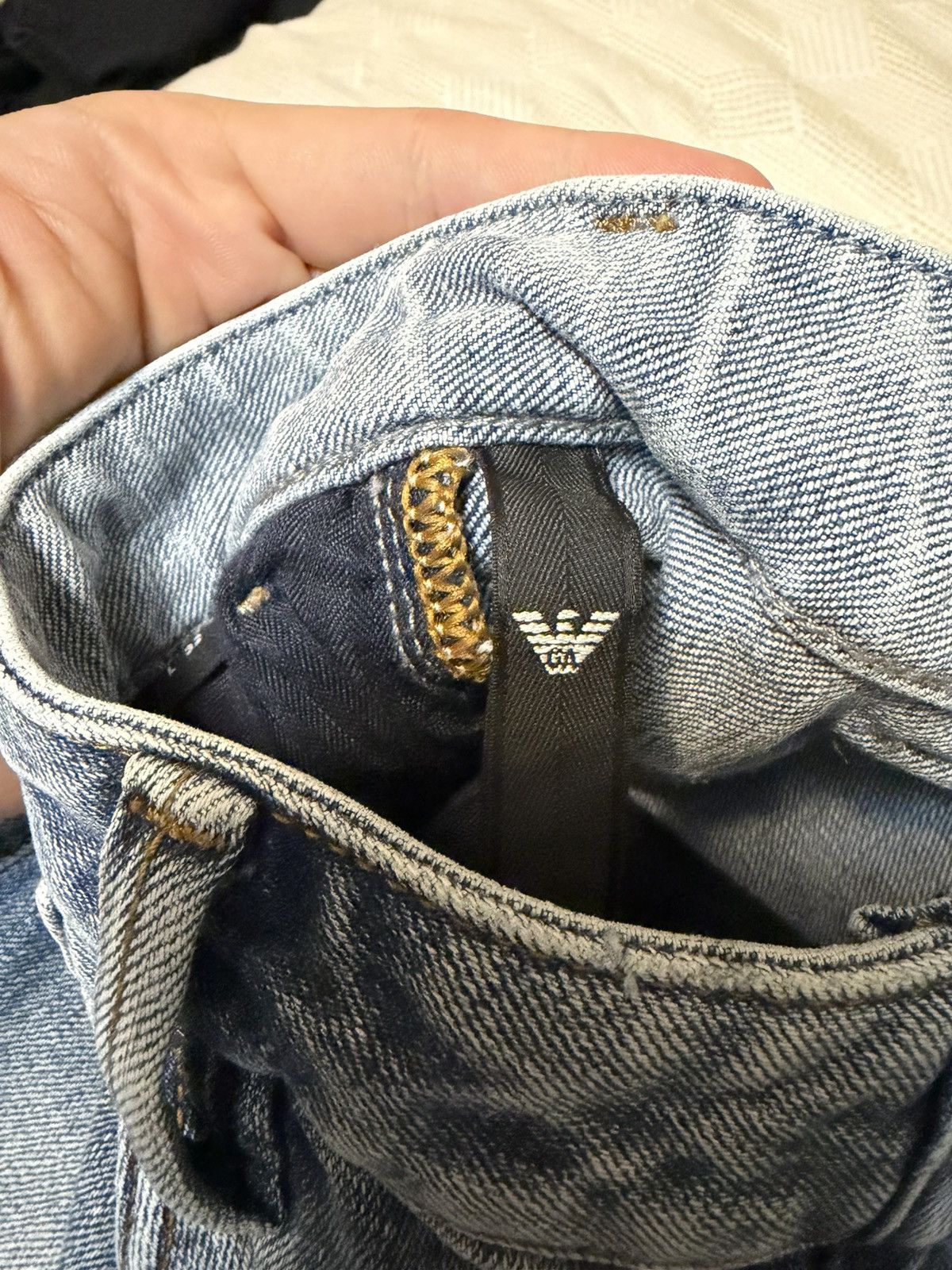Emporio Armani Emporio Armani Blue Pocket Jeans Size 31 Size US 31 - 14 Thumbnail
