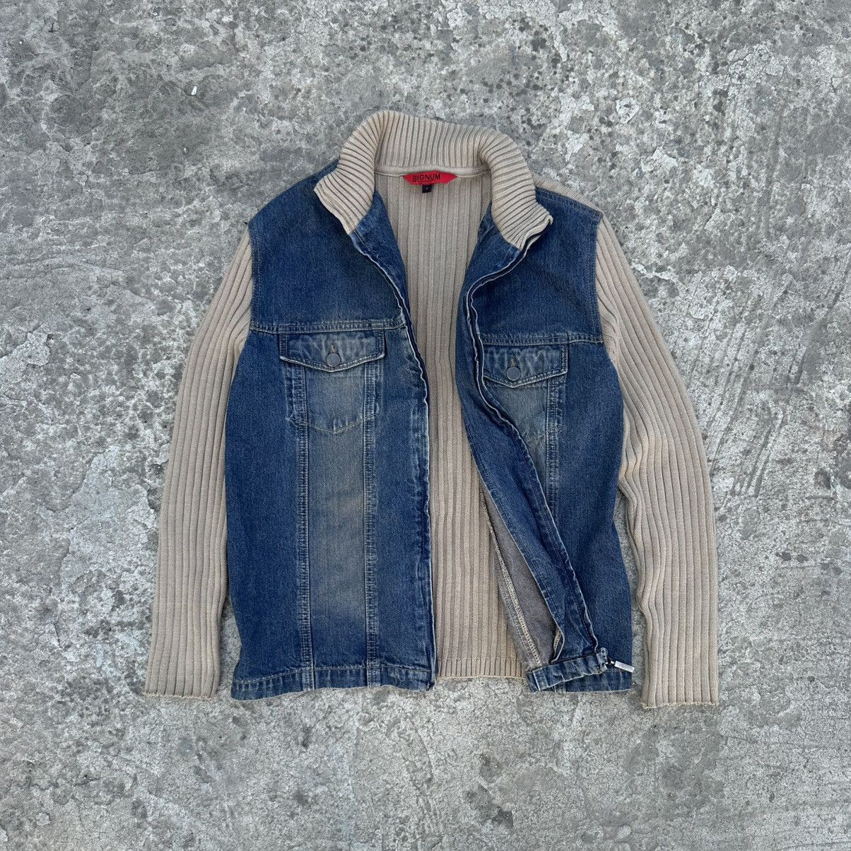 If Six Was Nine Vintage Japanese Style Signum Denim Custom Zip Sweater Y2K Size US M / EU 48-50 / 2 - 8 Thumbnail