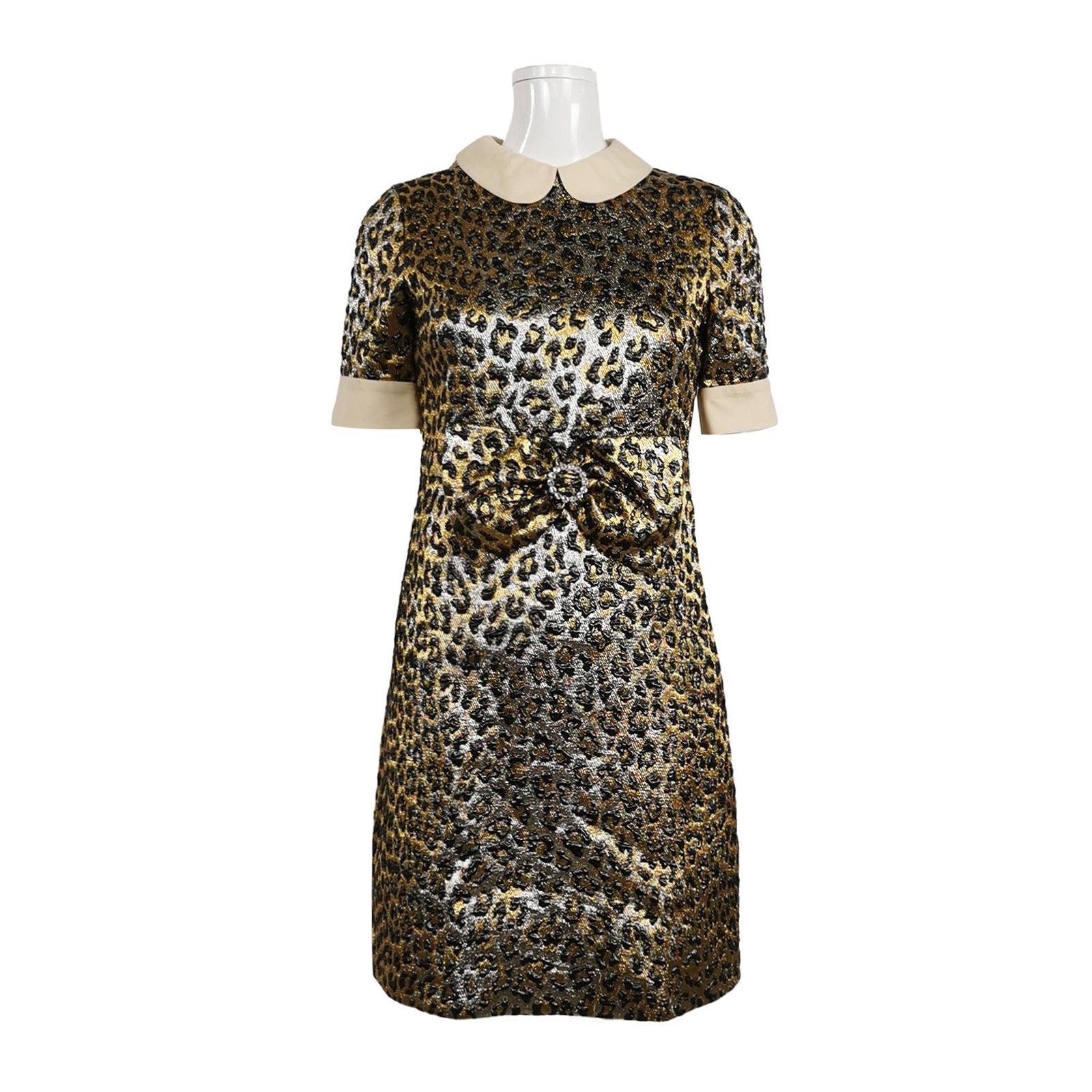 Gucci Gucci Leopard Print Mini Dress Size 38 Size XS / US 0-2 / IT 36-38 - 1 Thumbnail