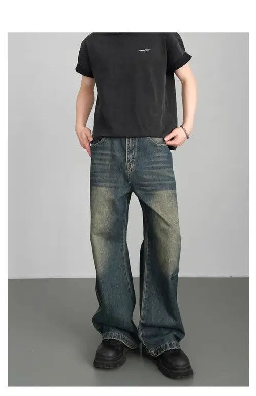 Japanese Brand × Jean Men's American retro distressed flared jeans y2k Size US 32 / EU 48 - 1 Thumbnail