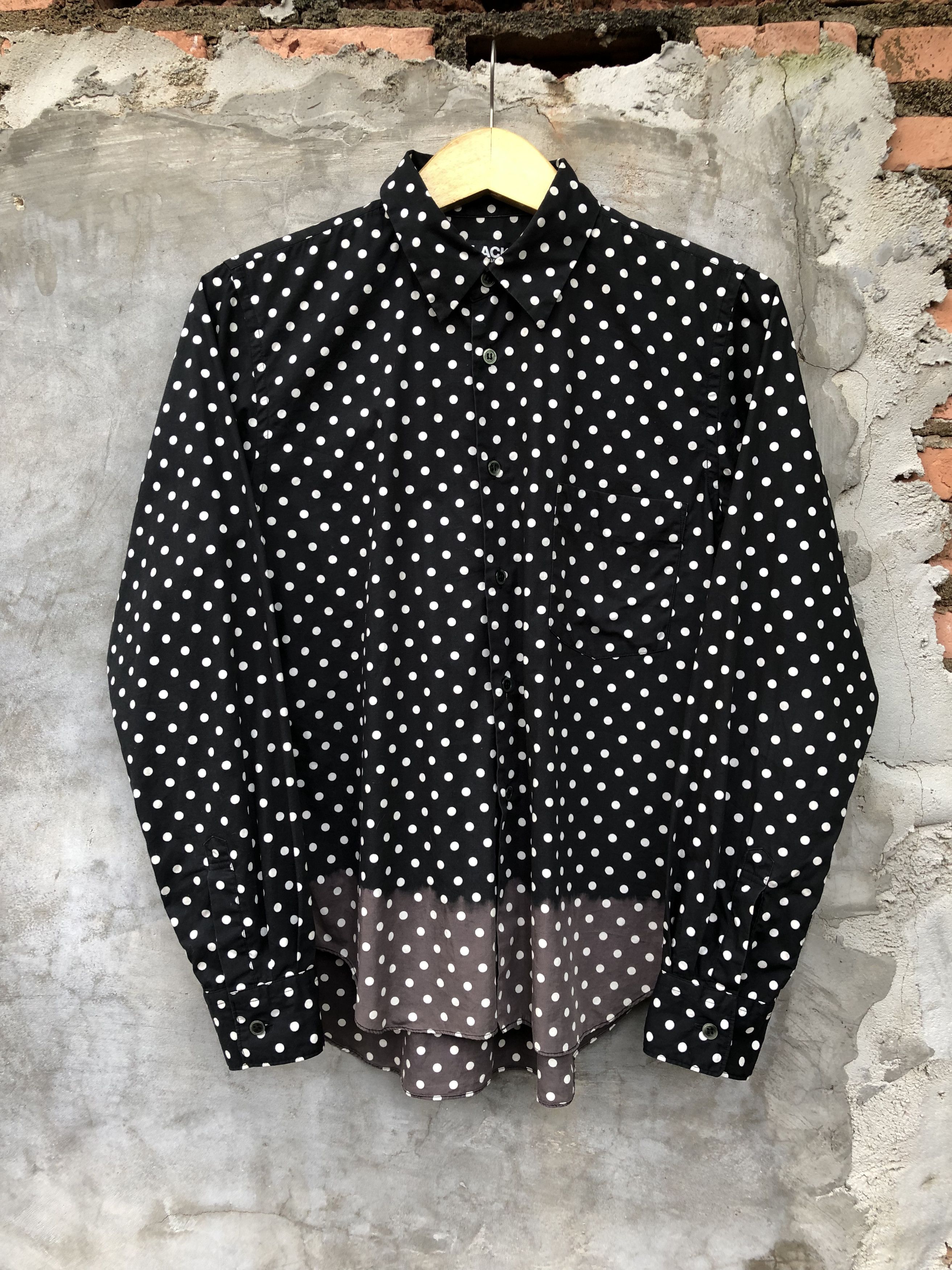 Comme des Garcons Black Comme des Garcons Dyed Hem Polka Dot Shirt Size US S / EU 44-46 / 1 - 1 Thumbnail