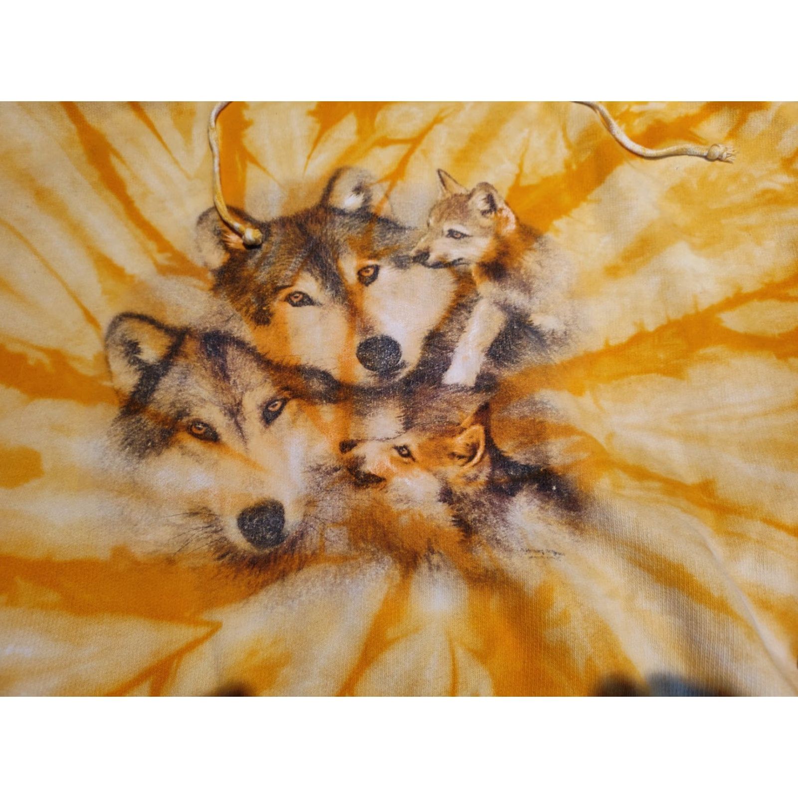 CO Tie Dye Clothing Co Tie Dye Hoodie Mens Size XL Wolves Orange Yellow Victory Tigers Nightfall Size US XL / EU 56 / 4 - 2 Thumbnail