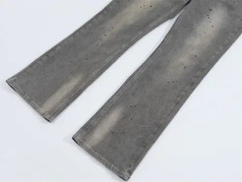 VIBE Street ink-splashed washed loose wide-leg flared jeans Size US 32 / EU 48 - 6 Thumbnail