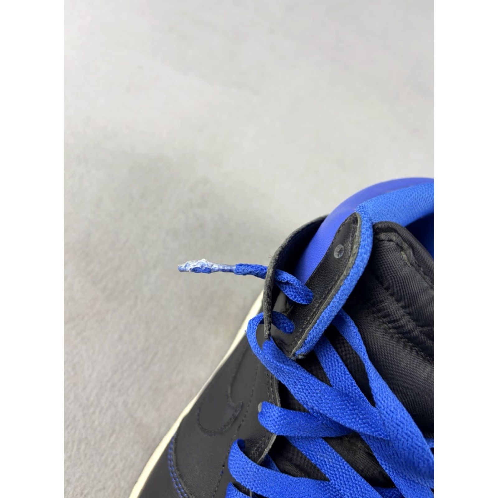 Nike Nike Dunk High Black Blue Sneakers 2008 Men US 12 Leather Rubber High Top 317982-003 Size US 12 / EU 45 - 6 Thumbnail