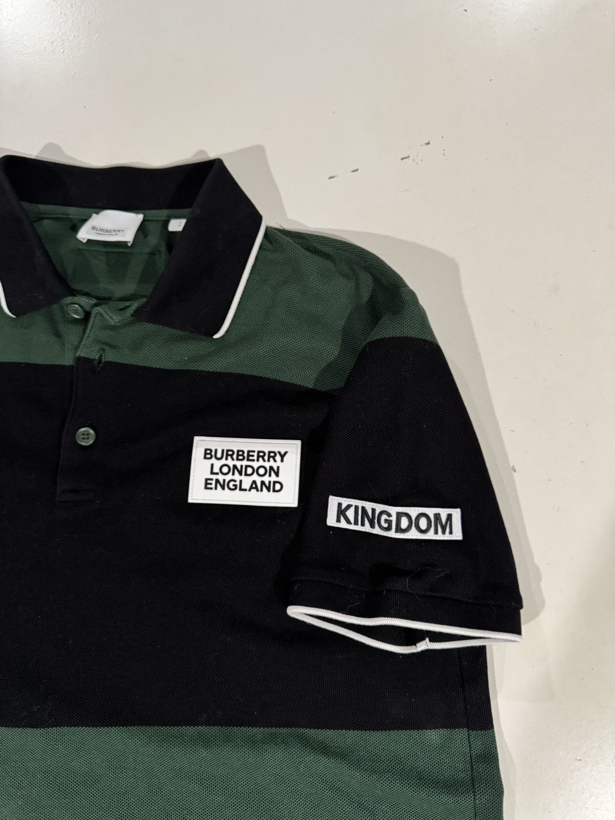 Burberry Burberry Polo Shirt 'Green/Black' Size US S / EU 44-46 / 1 - 5 Thumbnail
