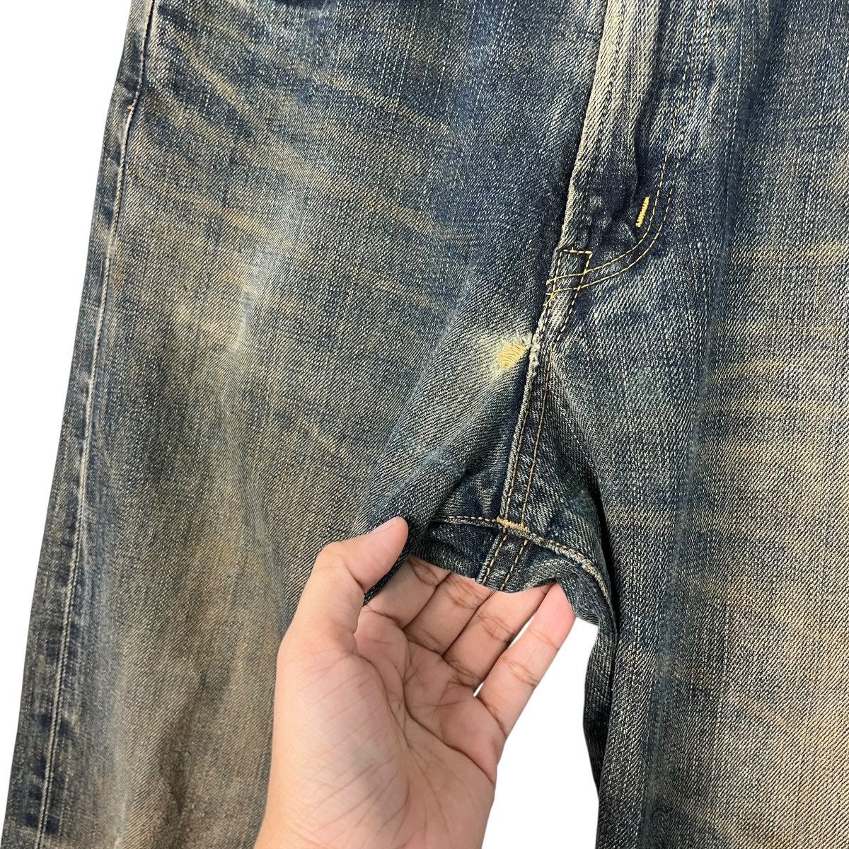 Edwin Vintage Edwin Distressed Selvedge Denim Jeans Size US 28 / EU 44 - 13 Thumbnail