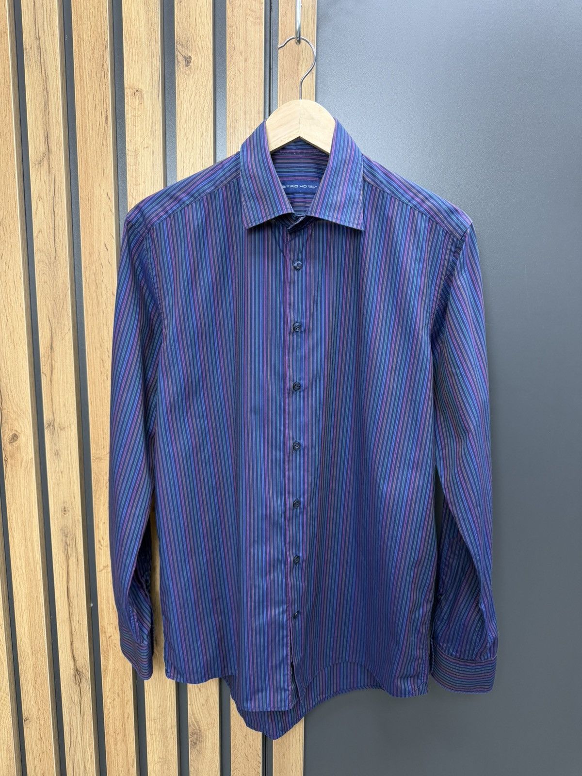 Etro Etro Milano Striped Long Sleeve Short Size 40 Size US M / EU 48-50 / 2 - 1 Thumbnail