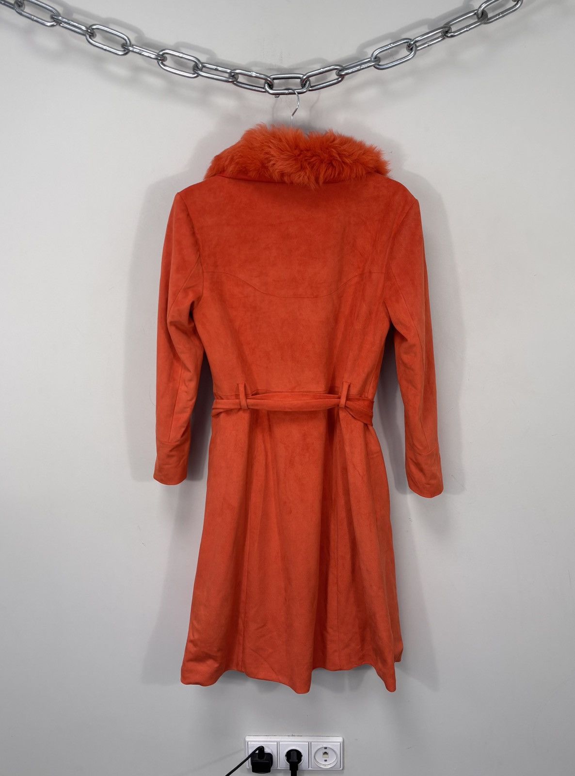 Other Charlotte Simone Women’s Dyed Faux Suede Fur Long Coat Size M / US 6-8 / IT 42-44 - 3 Thumbnail