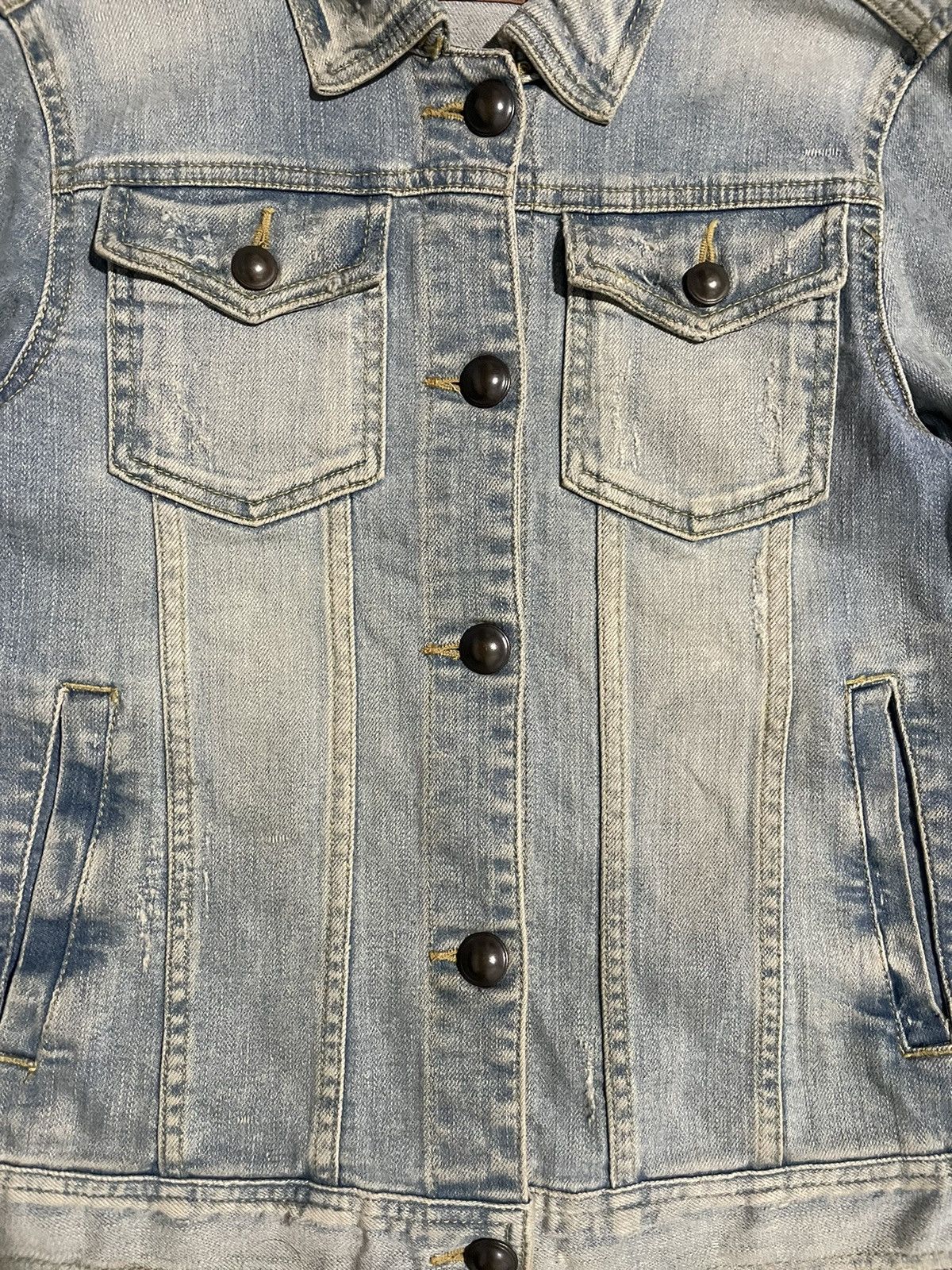 Blue Blue Japan Blue Blue Japan Napoleon Distresed Denim Jackets Size M / US 6-8 / IT 42-44 - 3 Thumbnail