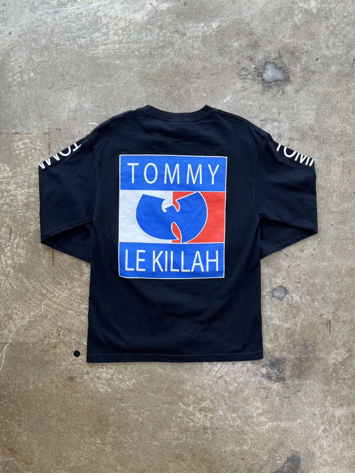 Band Tees Vintage Tommy Hilfiger Wu-Tang Clan Parody Long Sleeve Med Size US M / EU 48-50 / 2 - 2 Thumbnail