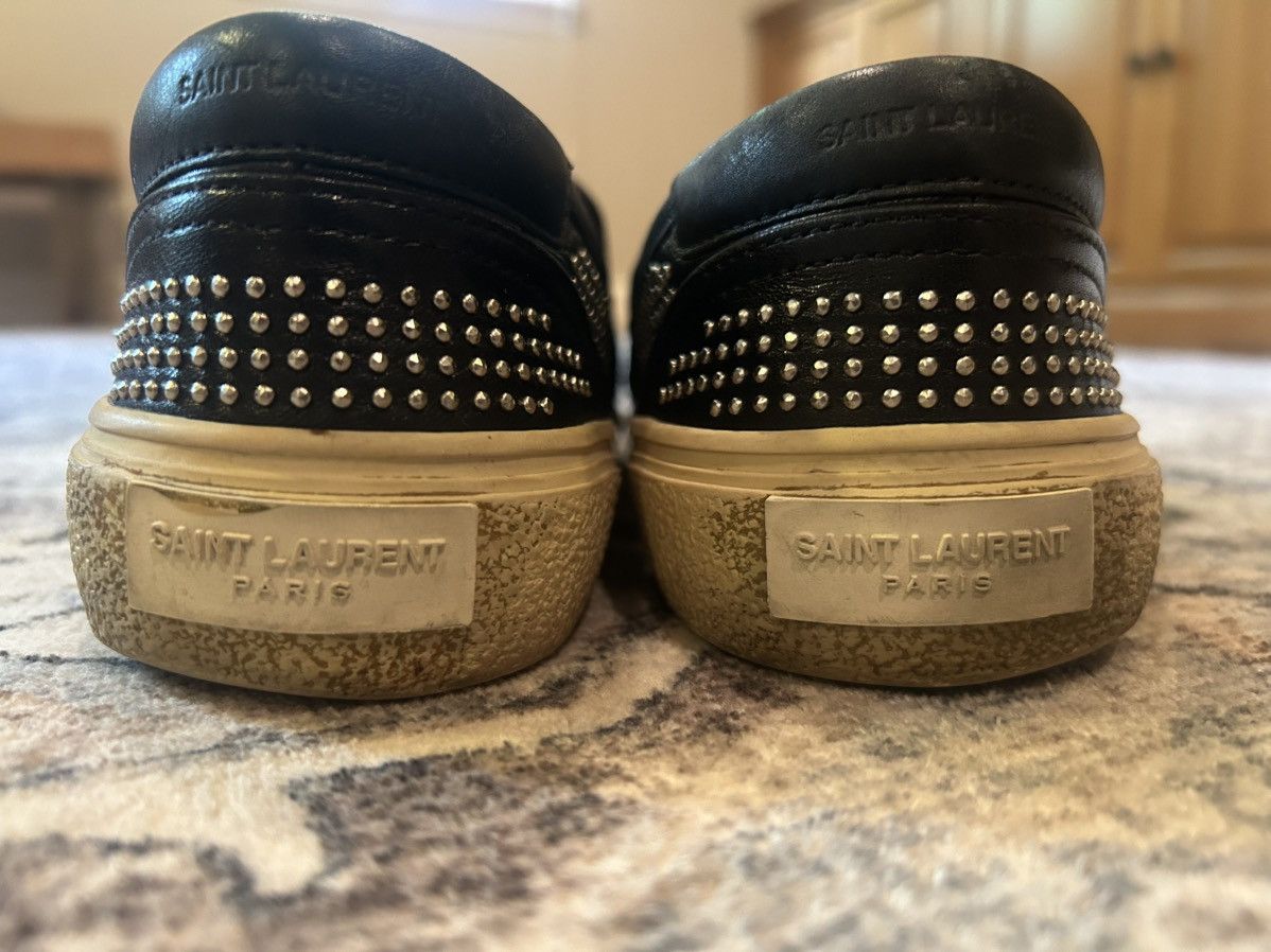 Saint Laurent Paris Saint Laurent Crystal Studded Slip Ons Size US 7 / EU 40 - 4 Thumbnail