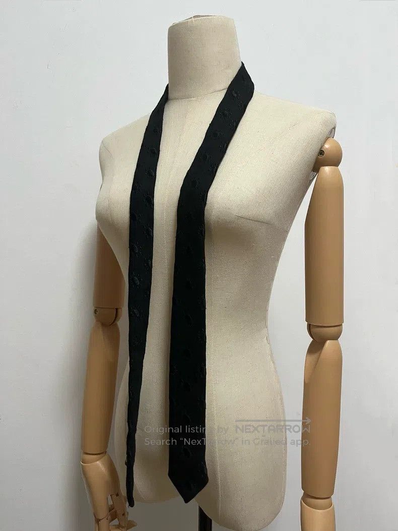 Ann Demeulemeester Ann Demeulemeester Embroidered Tie Size ONE SIZE - 1 Thumbnail