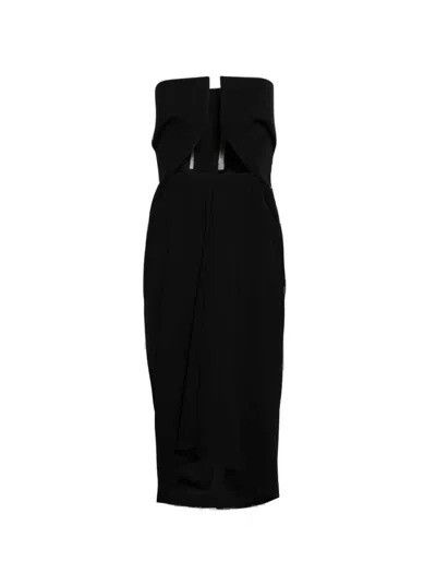 Rick Owens o1mle0426 Amphora Prong Gown in Black Size M / US 6-8 / IT 42-44 - 1 Preview