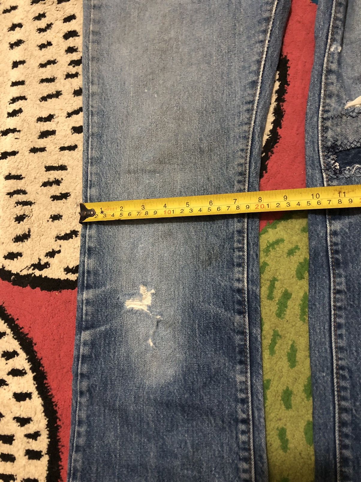 Levi's Vintage 90s Levis Distressed Ripped Zipper jeans Size US 29 - 18 Thumbnail