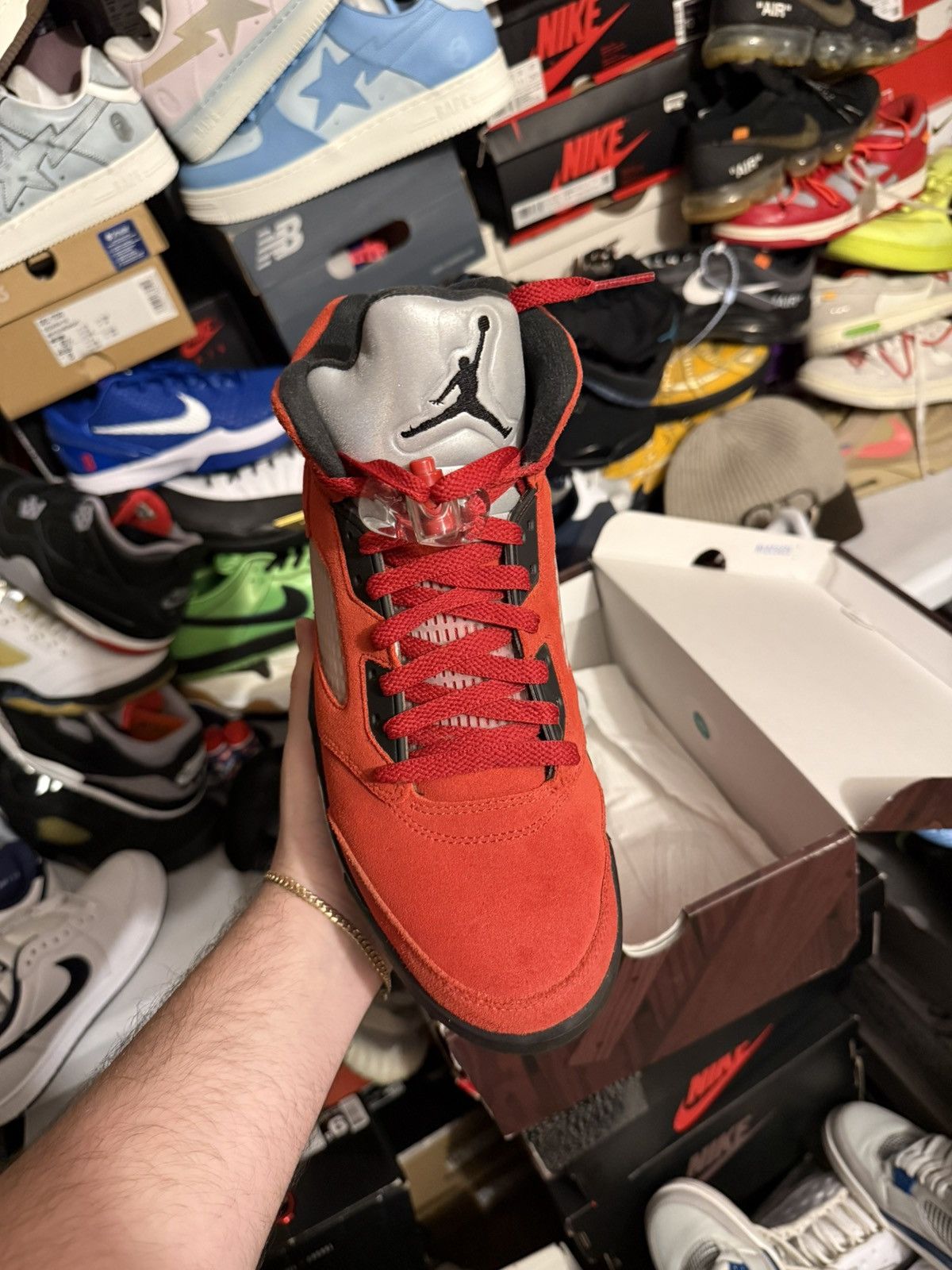Jordan Brand Jordan retro 5 raging bull sz 9.5 Size US 9.5 / EU 42-43 - 2 Thumbnail