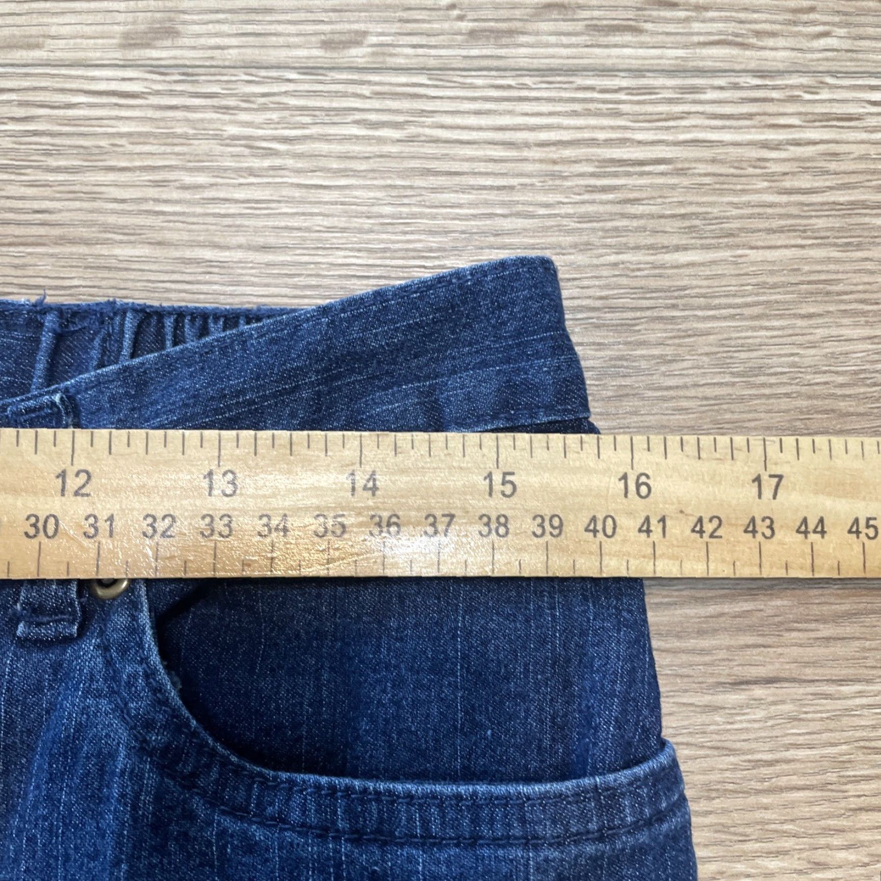 Vintage Ruby Rd Jeans Women Straight High Rise Elastic Waist Denim Blue Size 10 Adults Womens Size 32" / US 10 / IT 46 - 4 Thumbnail