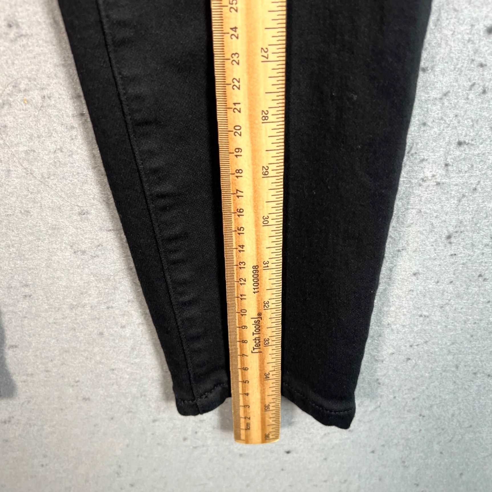 Vintage Hey Joanie Womens Small / 25 Black High-Waisted Skinny Jeans Cotton Blend Denim 5-Pocket Stretch Womens Jeans Medium? Size 28" / US 6 / IT 42 - 7 Thumbnail