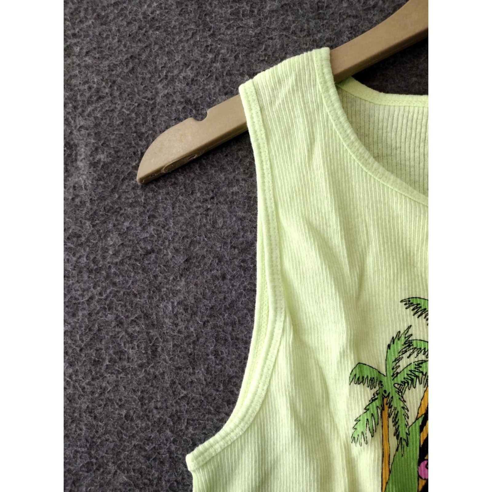 Vintage Zion Rootswear Tank Ladies Sleeveless Texas Willie Nelson Lime Green M Size M / US 6-8 / IT 42-44 - 7 Thumbnail