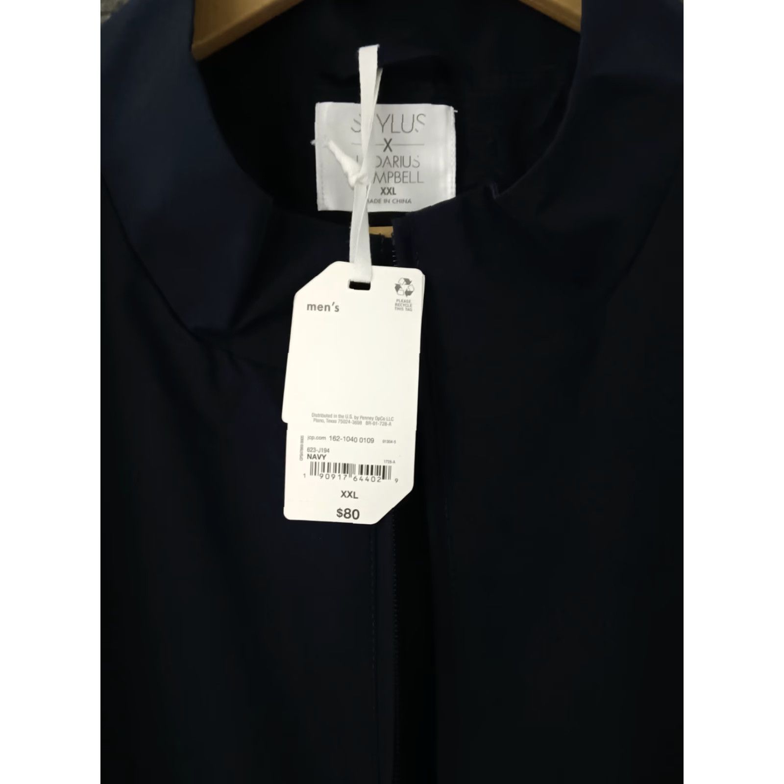 Vintage Stylus x LaDarius Campbell Men's Full Zip Jacket XXL Navy Pockets Casual Rain Coat 2XL Navy Stylus Jacket Mens Size US XXL / EU 58 / 5 - 6 Thumbnail