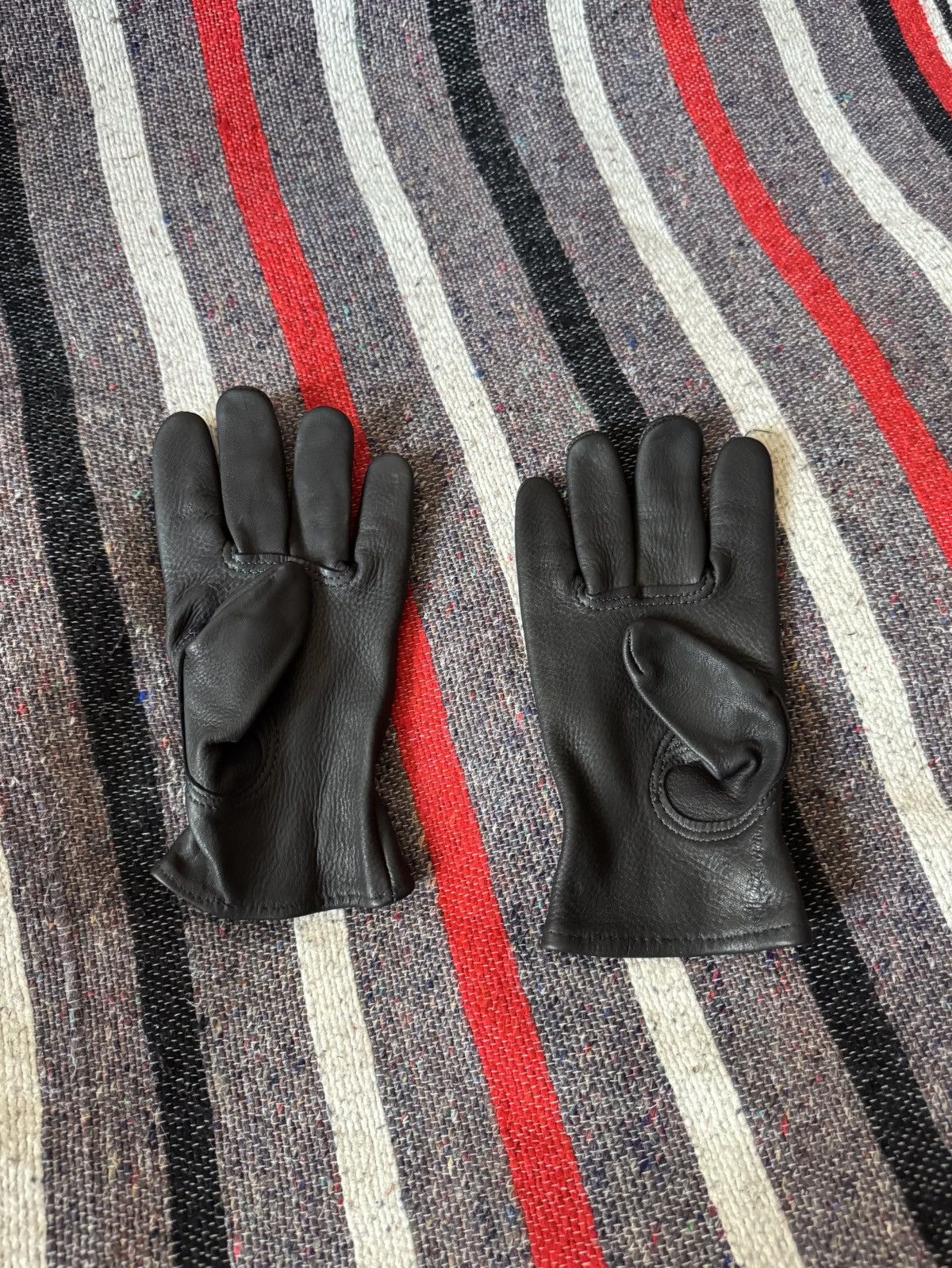 Carhartt Vintage 90’s Carhartt Black Genuine Deerskin Leather Gloves Size ONE SIZE - 9 Thumbnail