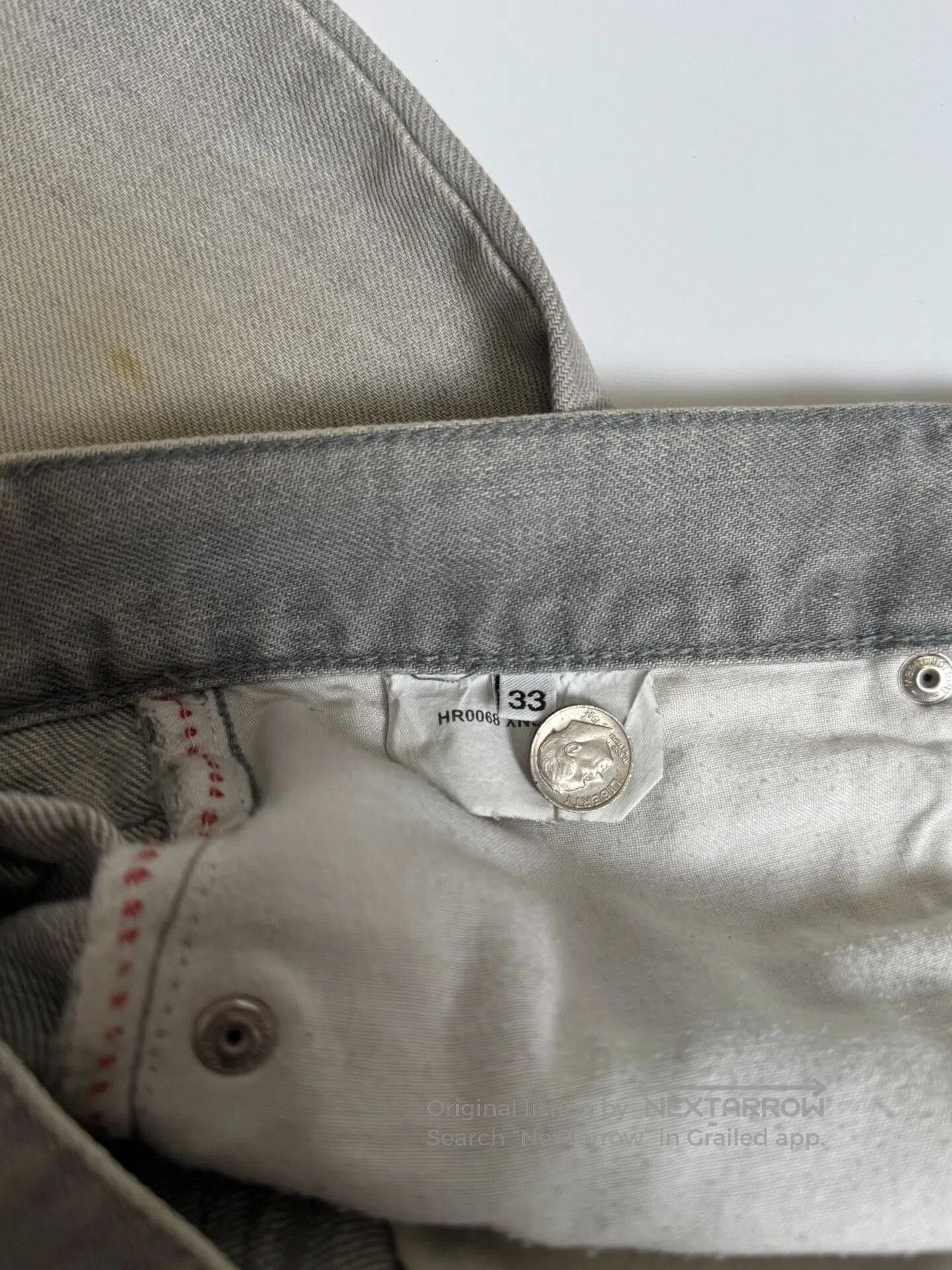 Helmut Lang Helmut Lang 2004 Embroidered Denim Pants. Size US 33 - 7 Thumbnail