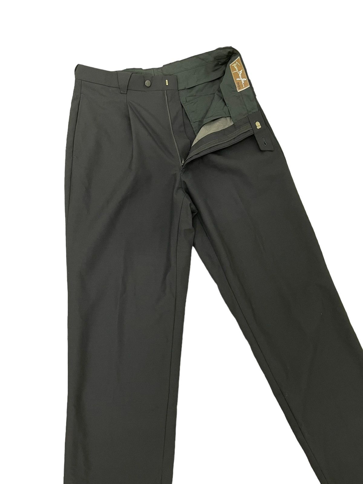 Thierry Mugler Vtg 90s Thierry Mugler Wool Trouser Loose 6🟦5 Size US 30 / EU 46 - 1 Thumbnail