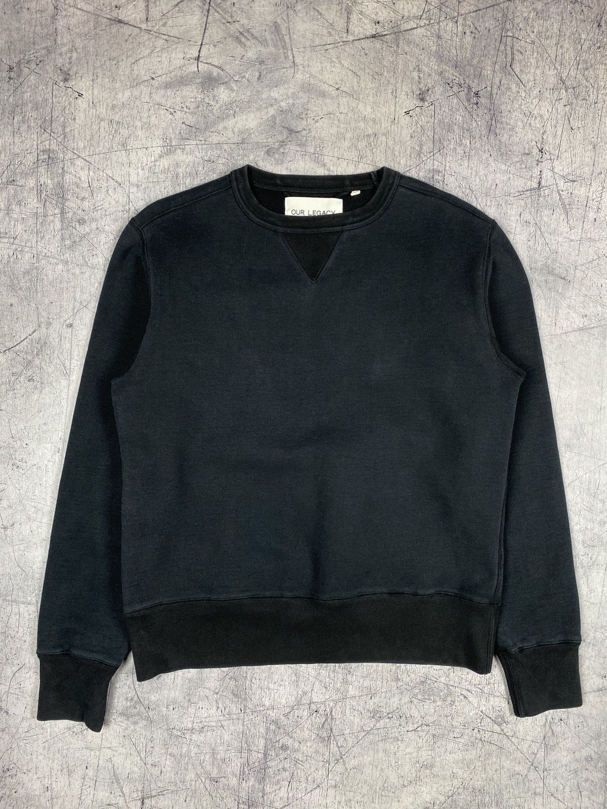 Designer Our Legacy wa14 Washed Black Designer Sweatshirt Size US S / EU 44-46 / 1 - 2 Thumbnail