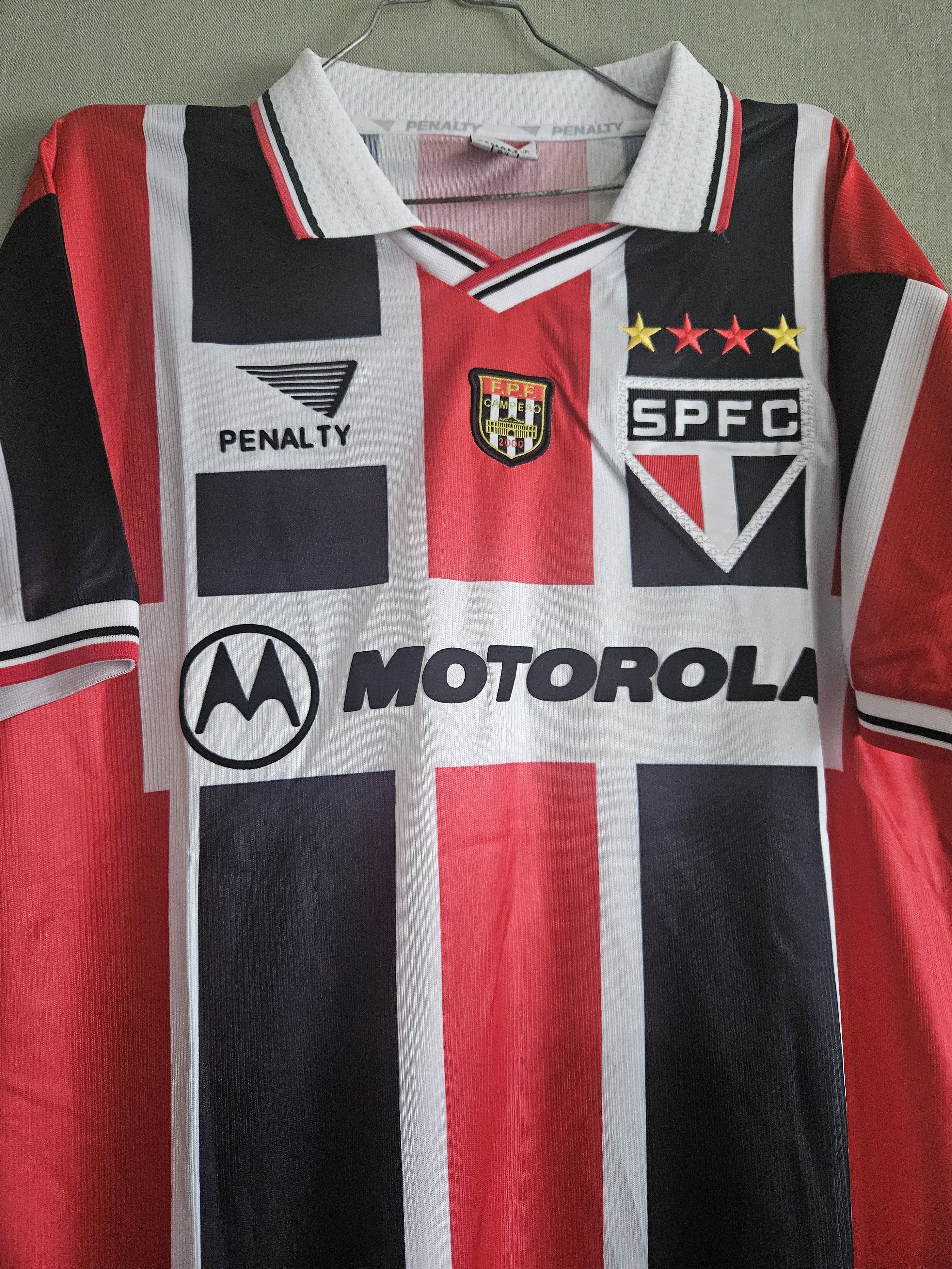 Other Raí 10 São Paulo 2000 Vintage Soccer Jersey Trikot Size US L / EU 52-54 / 3 - 5 Thumbnail