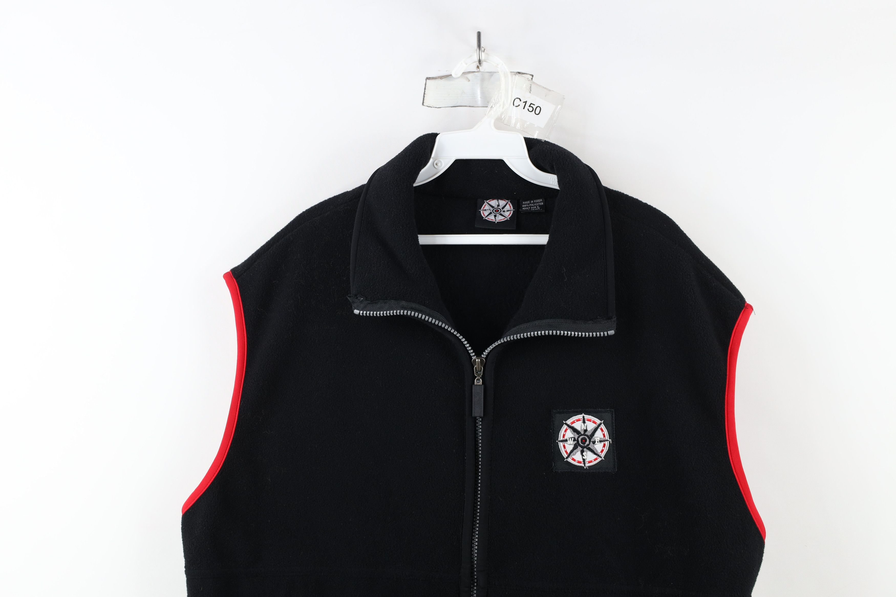 Marlboro × Vintage Vintage 90s Marlboro Full Zip Fleece Vest Jacket Black Size US L / EU 52-54 / 3 - 2 Thumbnail