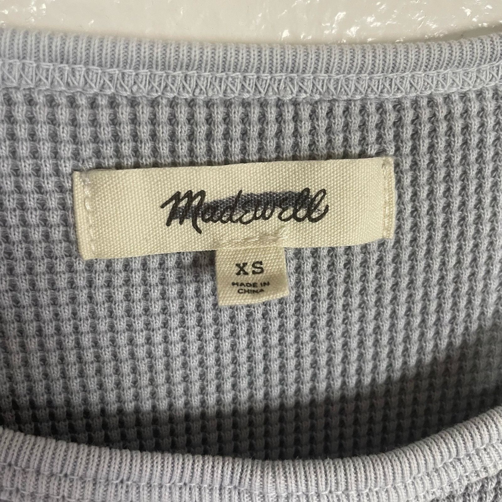 Madewell Madewell Waffle Knit Crewneck Tee Shirt US Women's XS New Size XS / US 0-2 / IT 36-38 - 3 Thumbnail