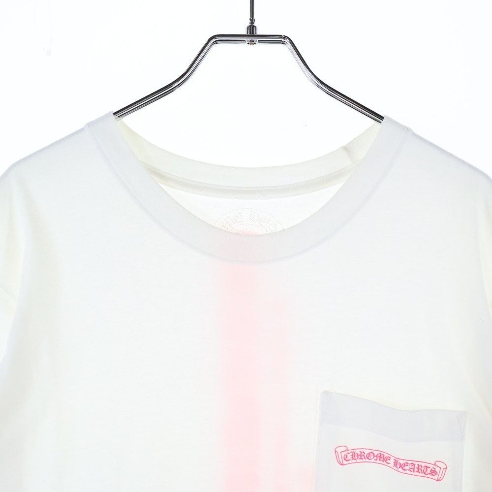 Chrome Hearts Chrome Hearts Neon Pink Stripe Logo Tee Size US M / EU 48-50 / 2 - 3 Thumbnail