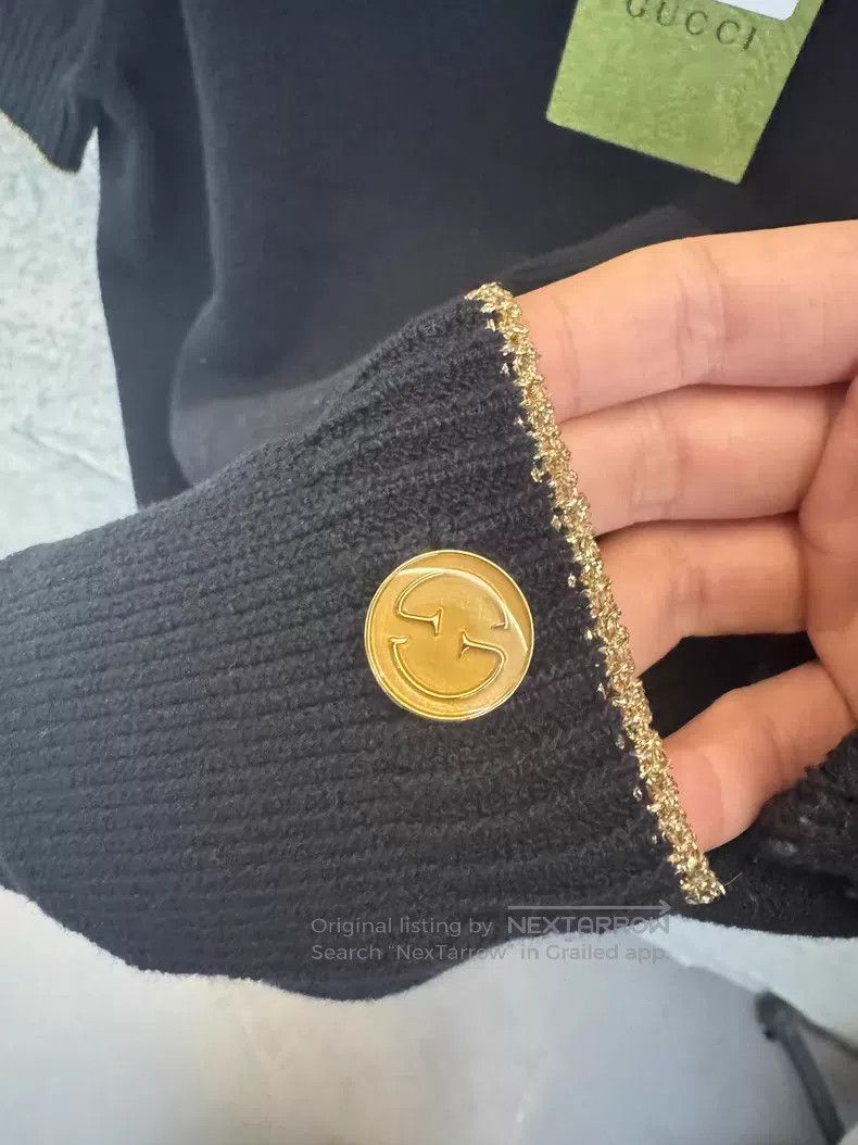 Gucci Gucci Golden button knitted short sleeves Size M / US 6-8 / IT 42-44 - 4 Thumbnail
