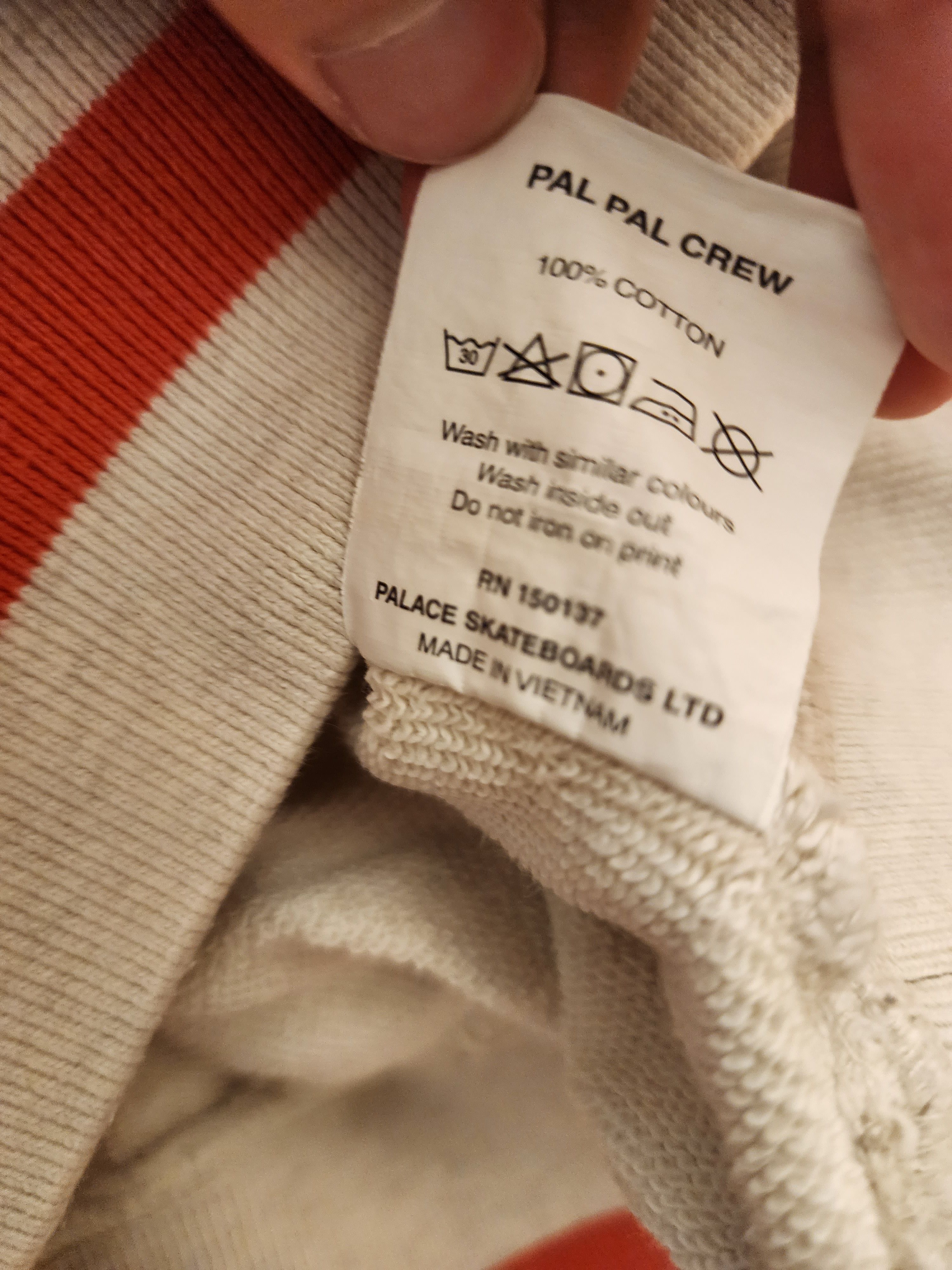Palace Pal Pal Crew Oatmeal Marl Sweatshirt Size US M / EU 48-50 / 2 - 4 Thumbnail