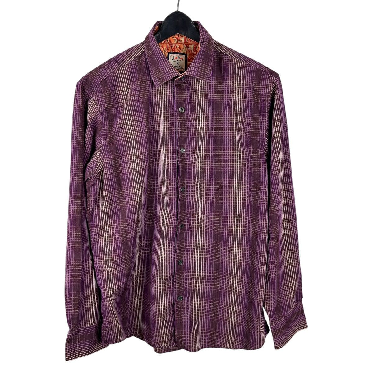 Other Mens Y2K J Garcia Purple Button Down Dress Shirt Size US M / EU 48-50 / 2 - 1 Thumbnail