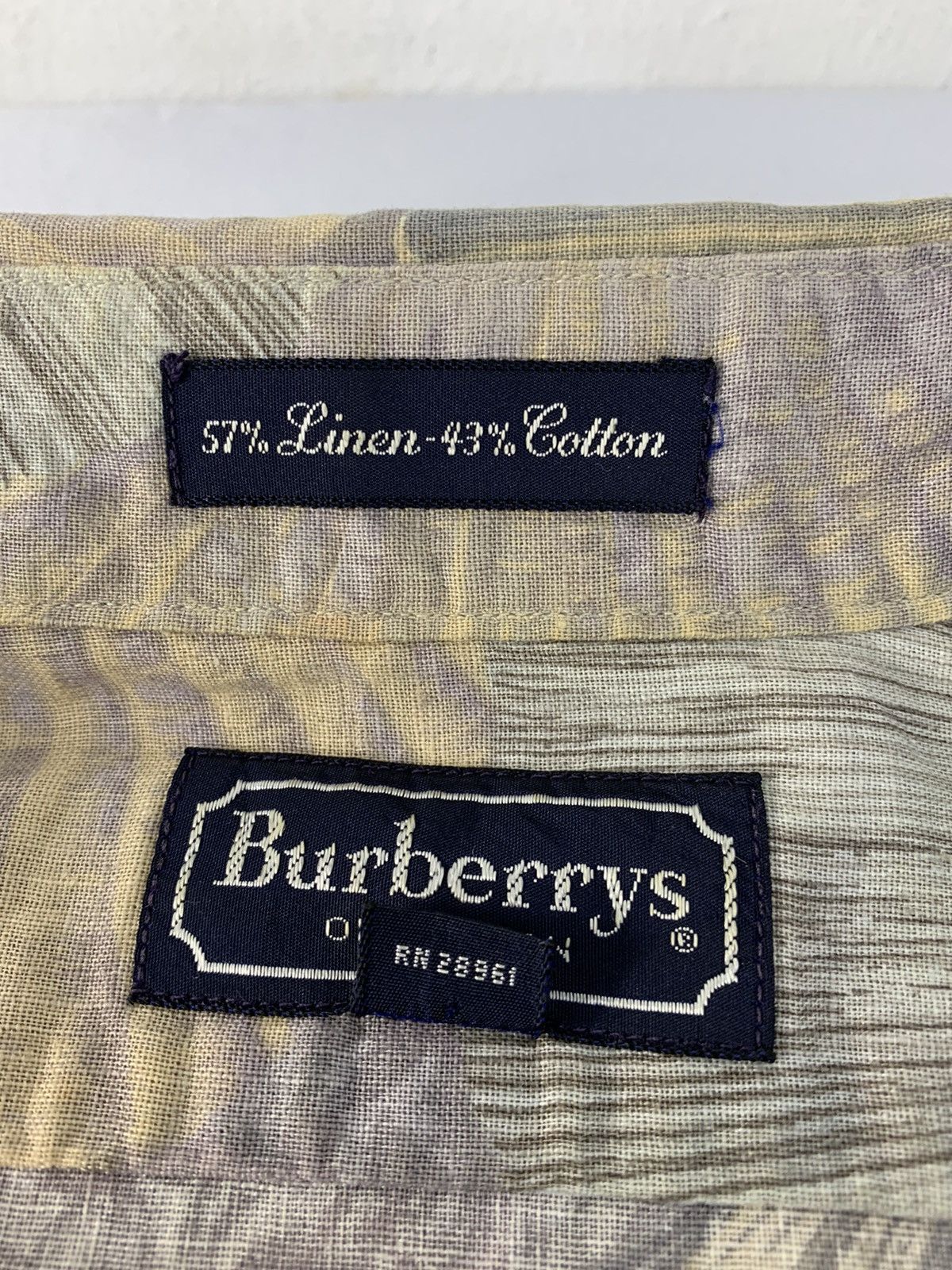Burberry × Vintage Rare 90s Burberrys Of London Button Up Shirt Shell Design Size US L / EU 52-54 / 3 - 5 Thumbnail