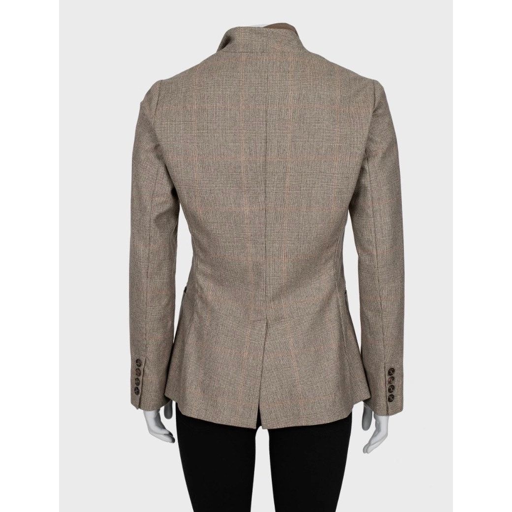 Brunello Cucinelli Brunello Cucinelli Brown Cashmere Jacket - Size 42 M Size M / US 6-8 / IT 42-44 - 3 Thumbnail
