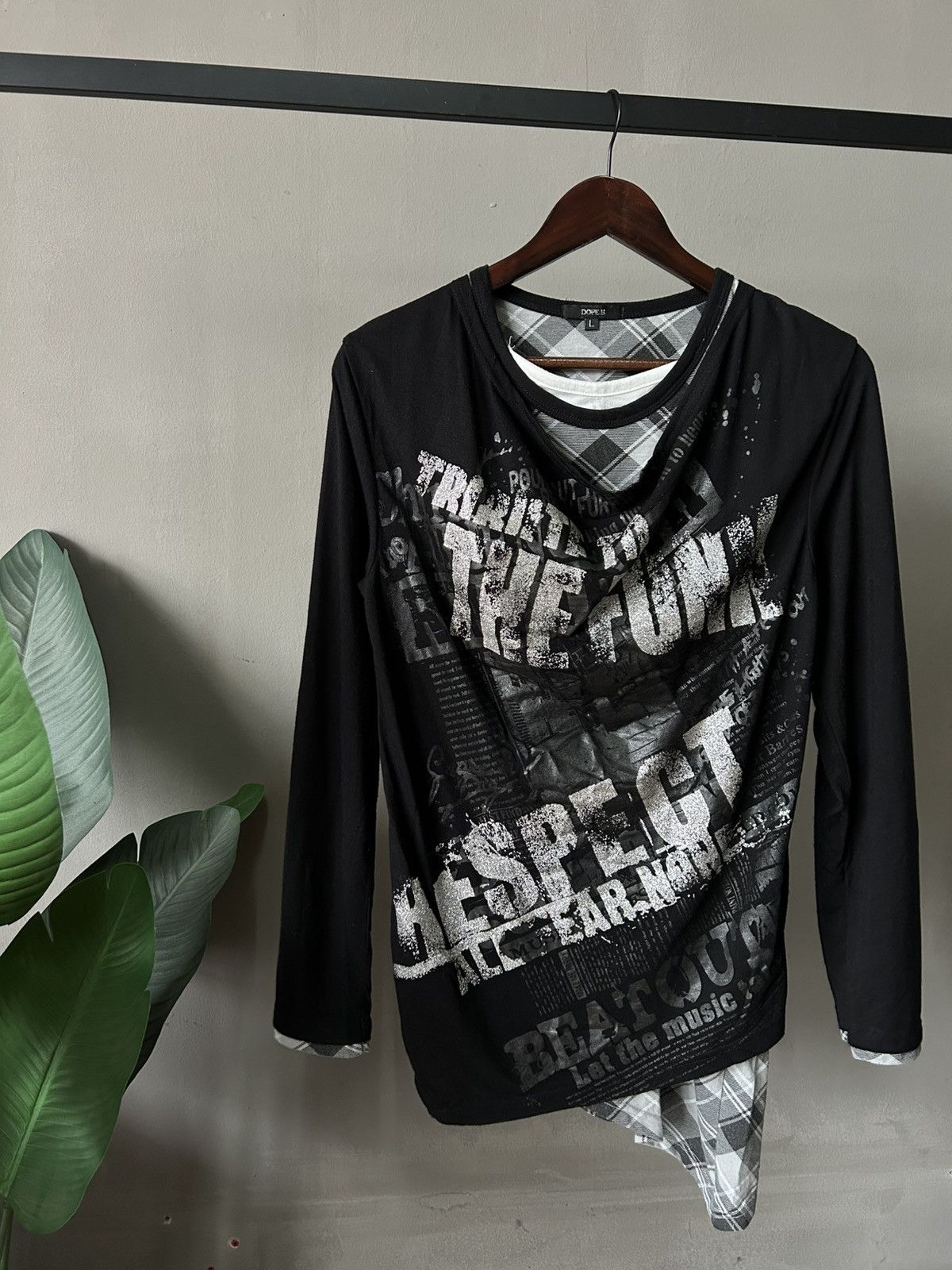 Japanese Brand Punk Dope.H Full Print Long Shirt Size US L / EU 52-54 / 3 - 1 Thumbnail