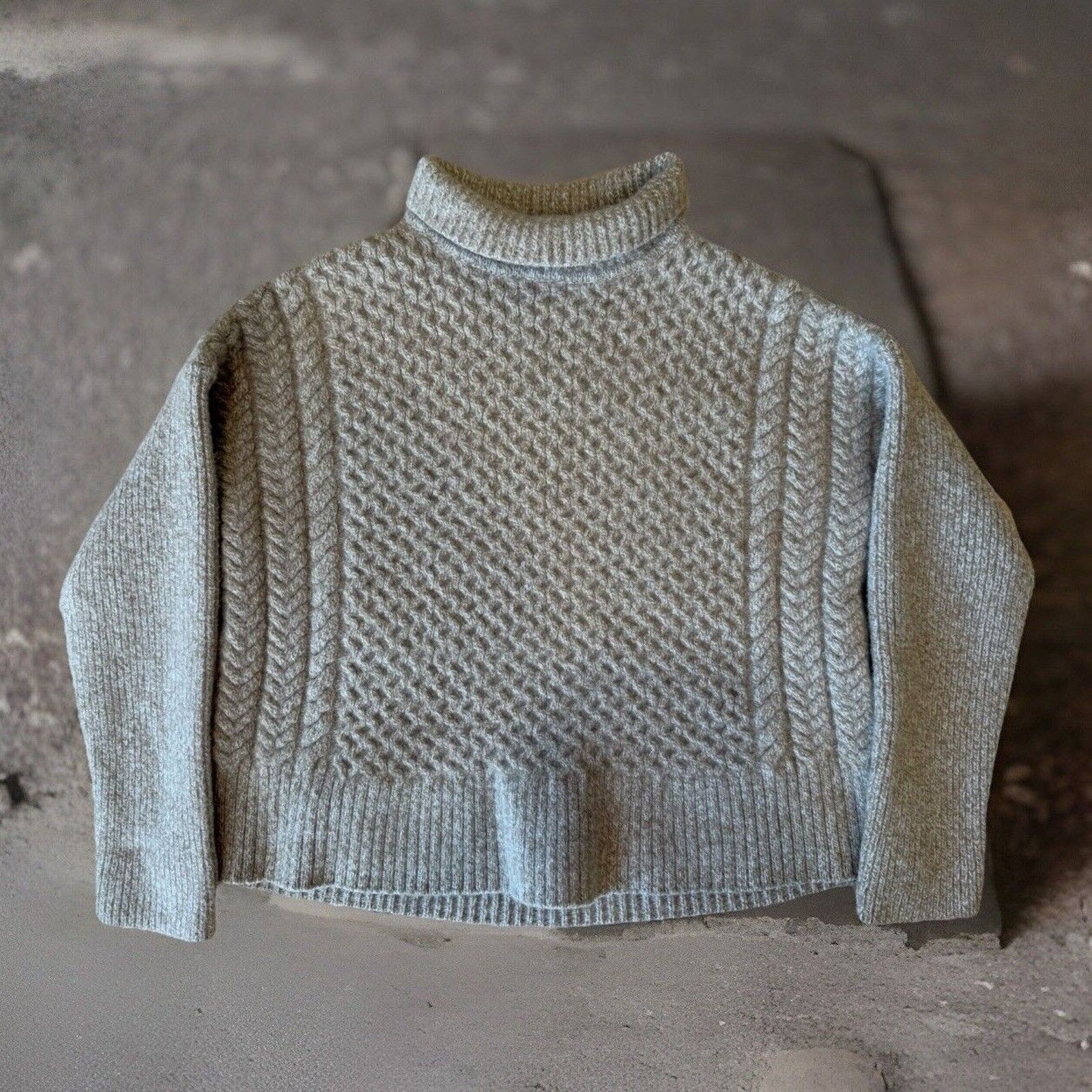 Aviator Nation AYR Le Square Sweater Women's S Oatmeal Wool Knit Glam Boho Size S / US 4 / IT 40 - 1 Thumbnail