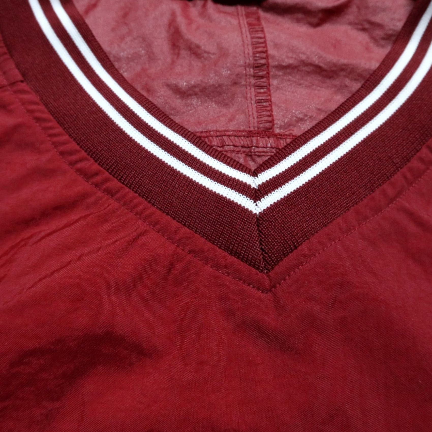 Nike VINTAGE Nike Stanford Center Swoosh Pullover Sweatshirt Mens XL Maroon 90s Size US XL / EU 56 / 4 - 7 Thumbnail
