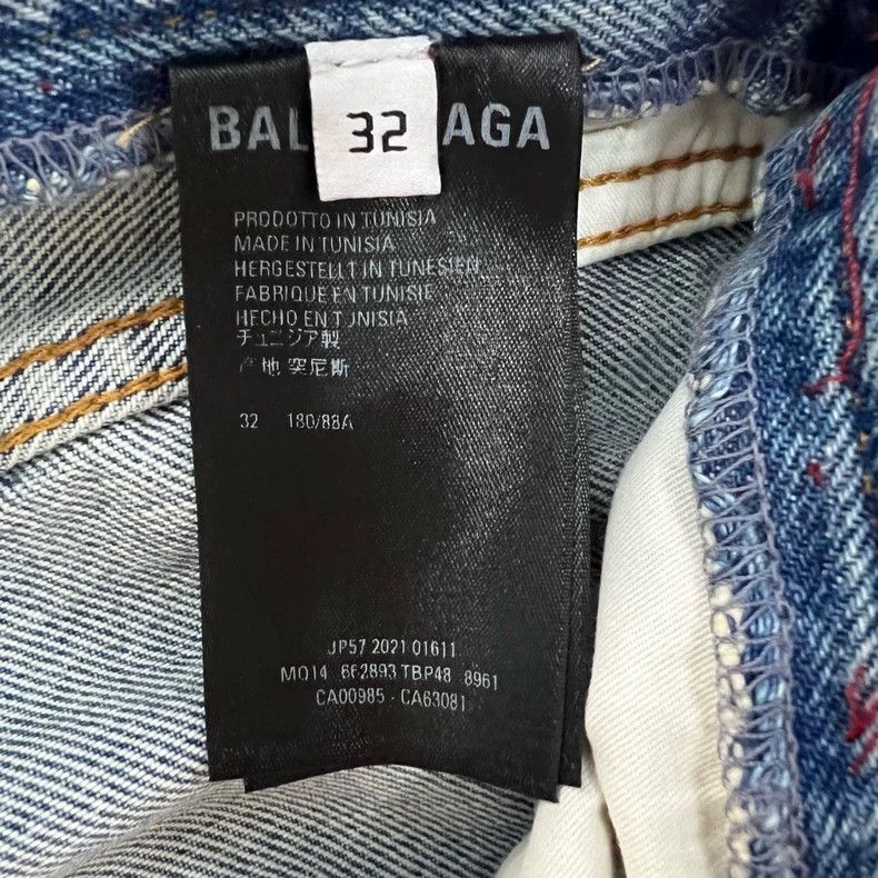 Balenciaga Balenciaga Washing destroys denim trousers Size US 32 / EU 48 - 3 Thumbnail