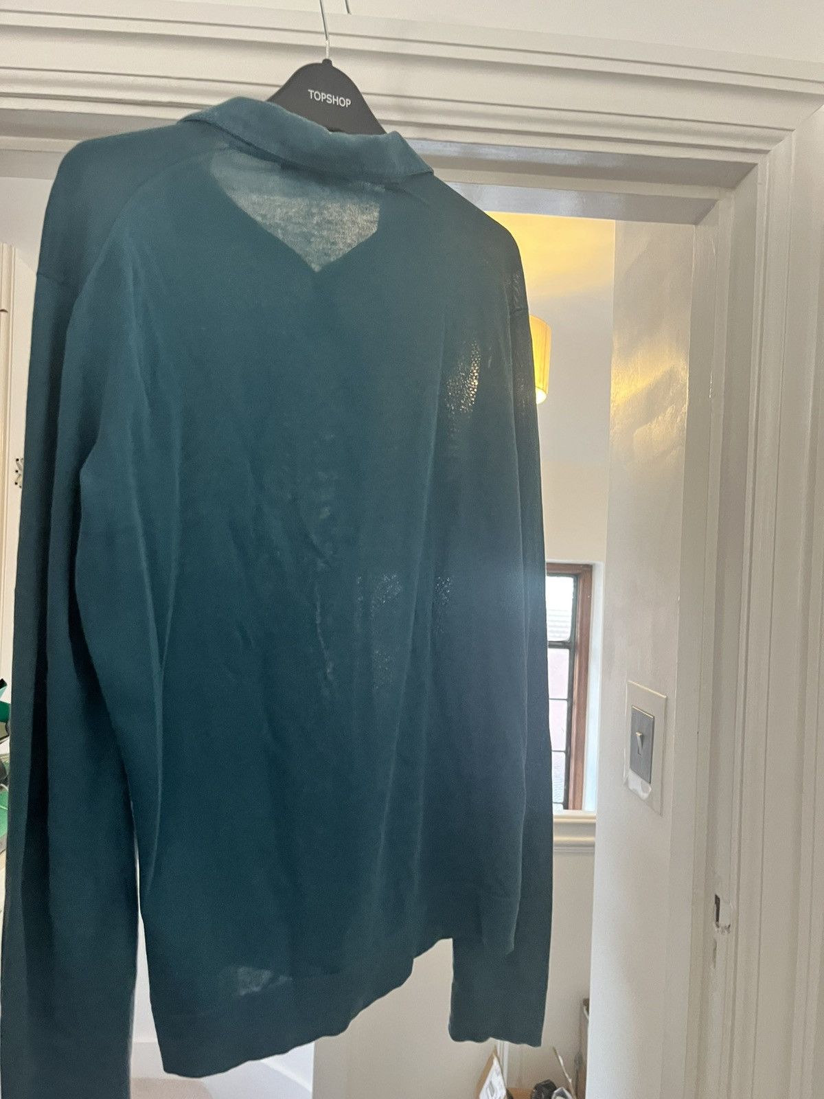 Loro Piana Loro Piana teal long sleeve polo size 48 : small / medium Size US M / EU 48-50 / 2 - 5 Thumbnail