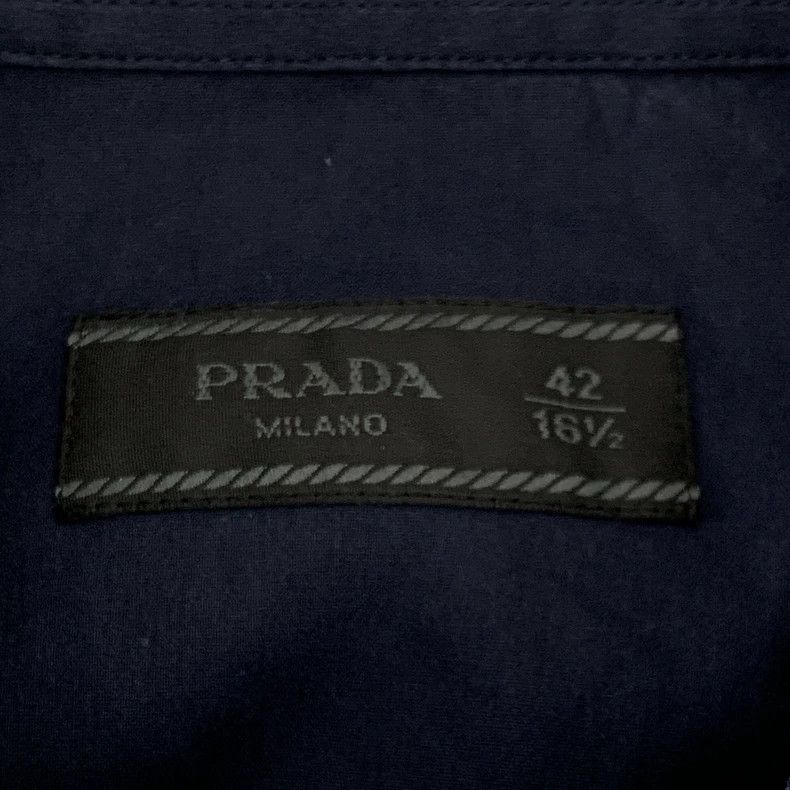 Prada Prada Blue lapel single-breasted long-sleeved shirt 2501-Ne Size US XS / EU 42 / 0 - 5 Thumbnail