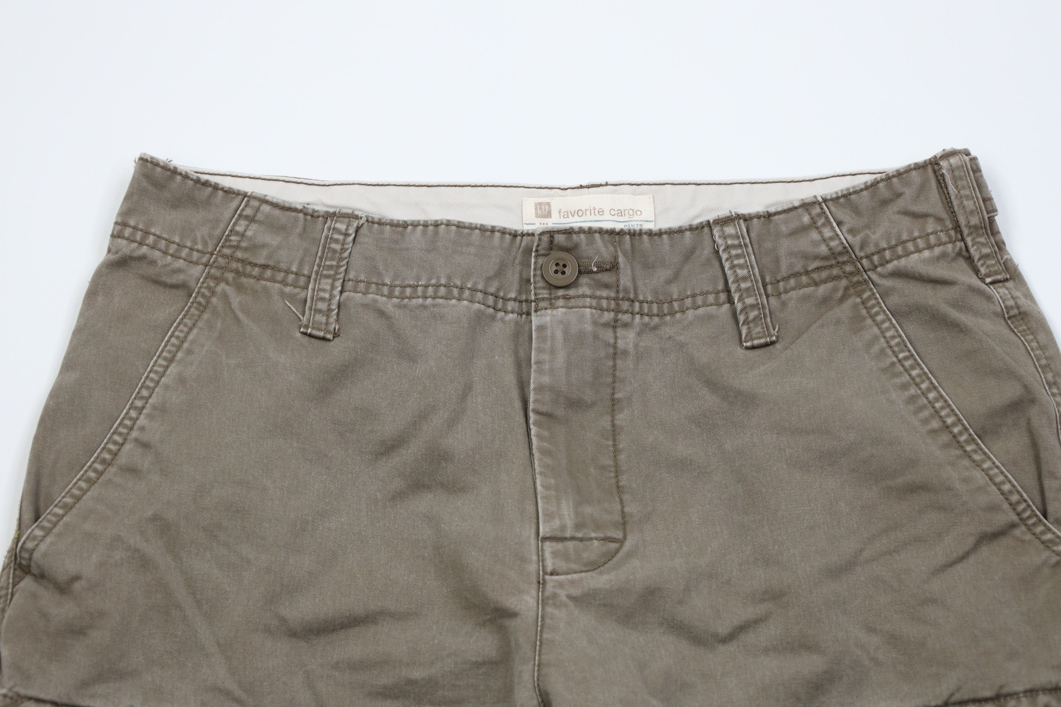 Gap Vintage 90s Y2K Gap Fit Wide Leg Cargo Pants Beige Cotton Size US 32 / EU 48 - 2 Thumbnail