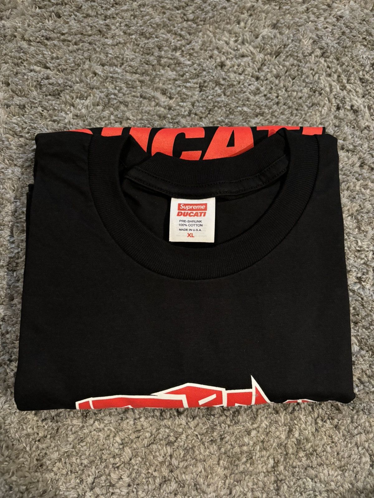 Supreme x Ducati logos tee black