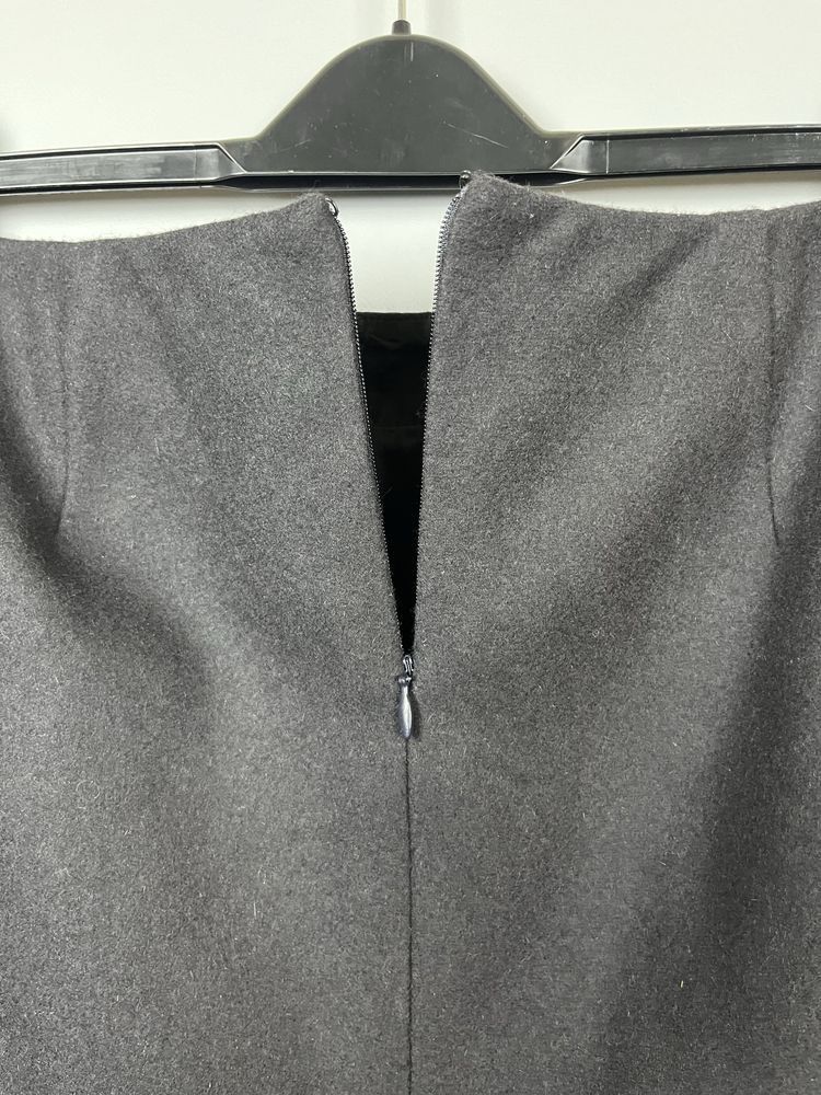 Jil Sander Vintage Jil Sander Wool Midi Skirt Size 27" / US 4 / IT 40 - 4 Thumbnail