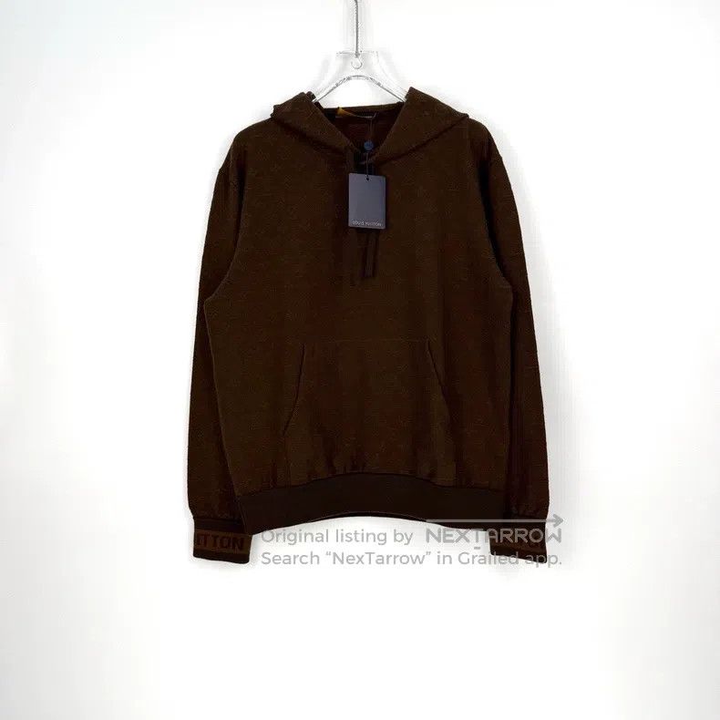 Louis Vuitton Louis Vuitton Brown wool hooded sweater with dark stripes Size US M / EU 48-50 / 2 - 3 Thumbnail