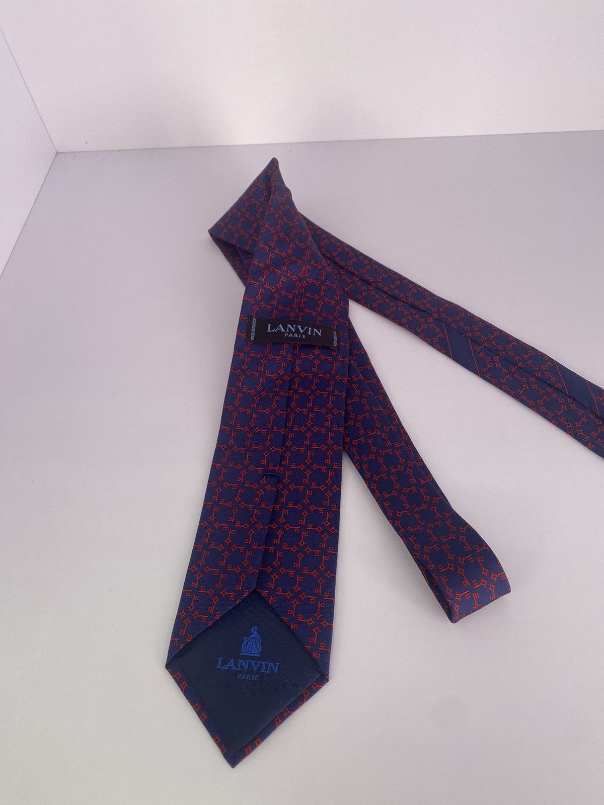 Lanvin × Vintage Vintage Lanvin Silk Tie Size ONE SIZE - 5 Thumbnail