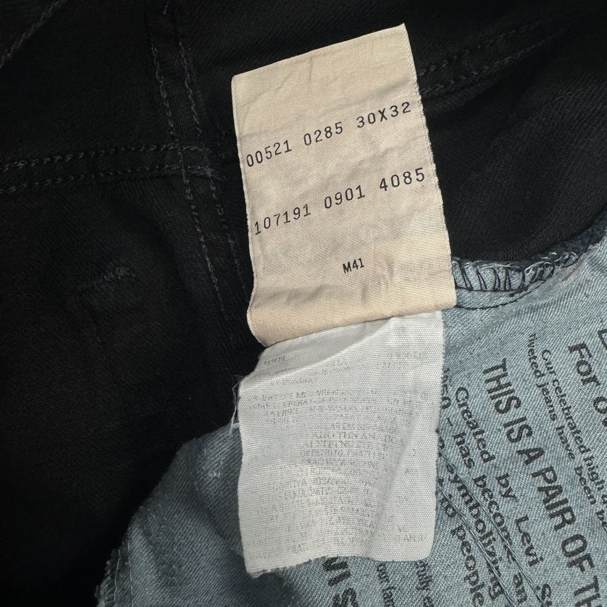 Levi's Crazy Vintage Y2K Levi’s 521 XX Black Wash Denim Jeans Size US 30 / EU 46 - 16 Thumbnail