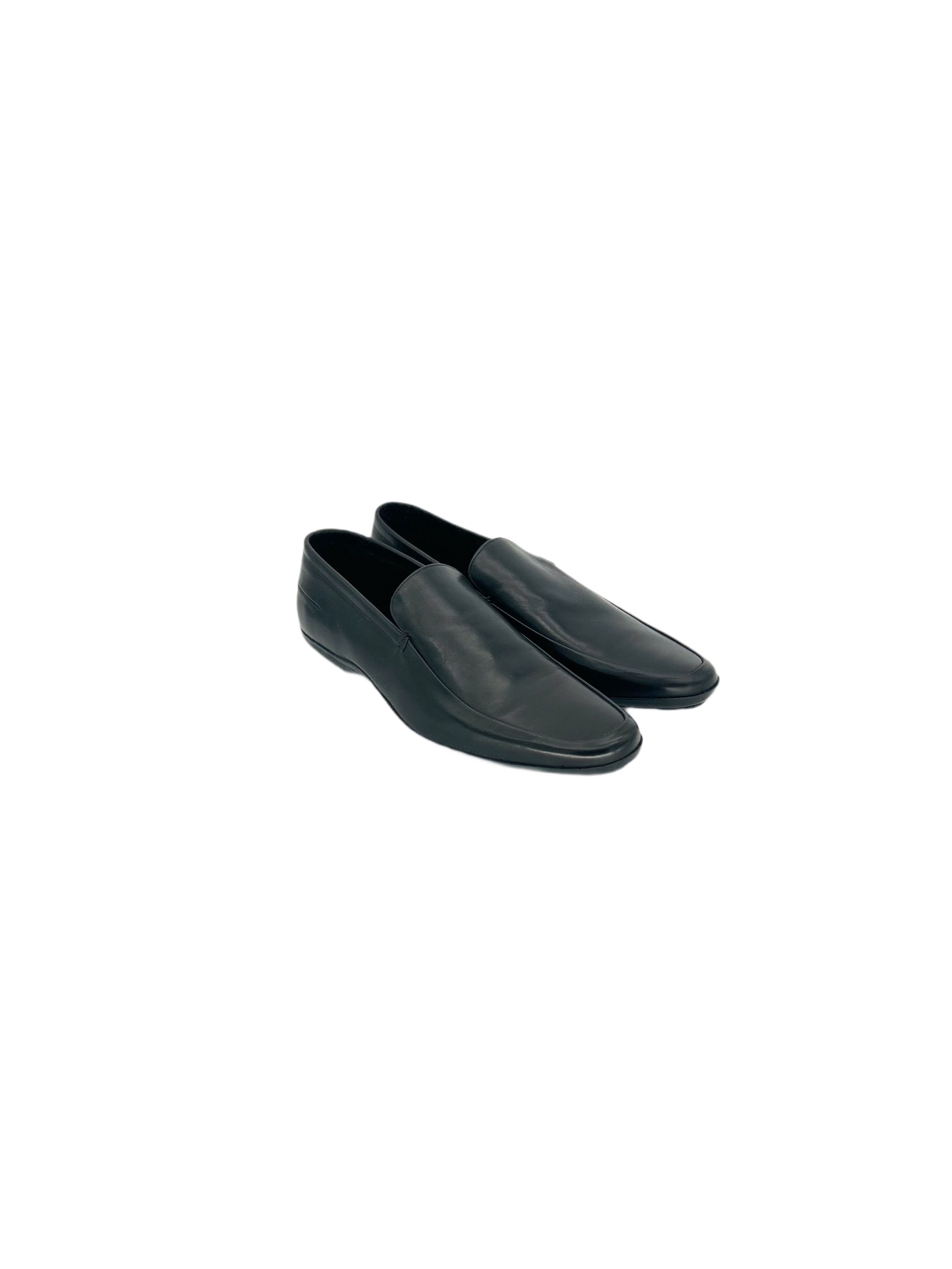 Dior DiorHommeBlackLoaferWithMoldedRubberSole&'Scar'DetailsOnHeel Size US 12 / EU 45 - 1 Thumbnail
